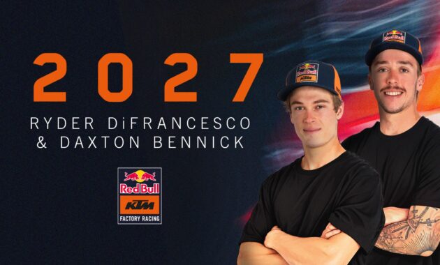 KTM ufficializza Di Francesco e Bennick: quattro piloti in 250 per il 2027 in America!